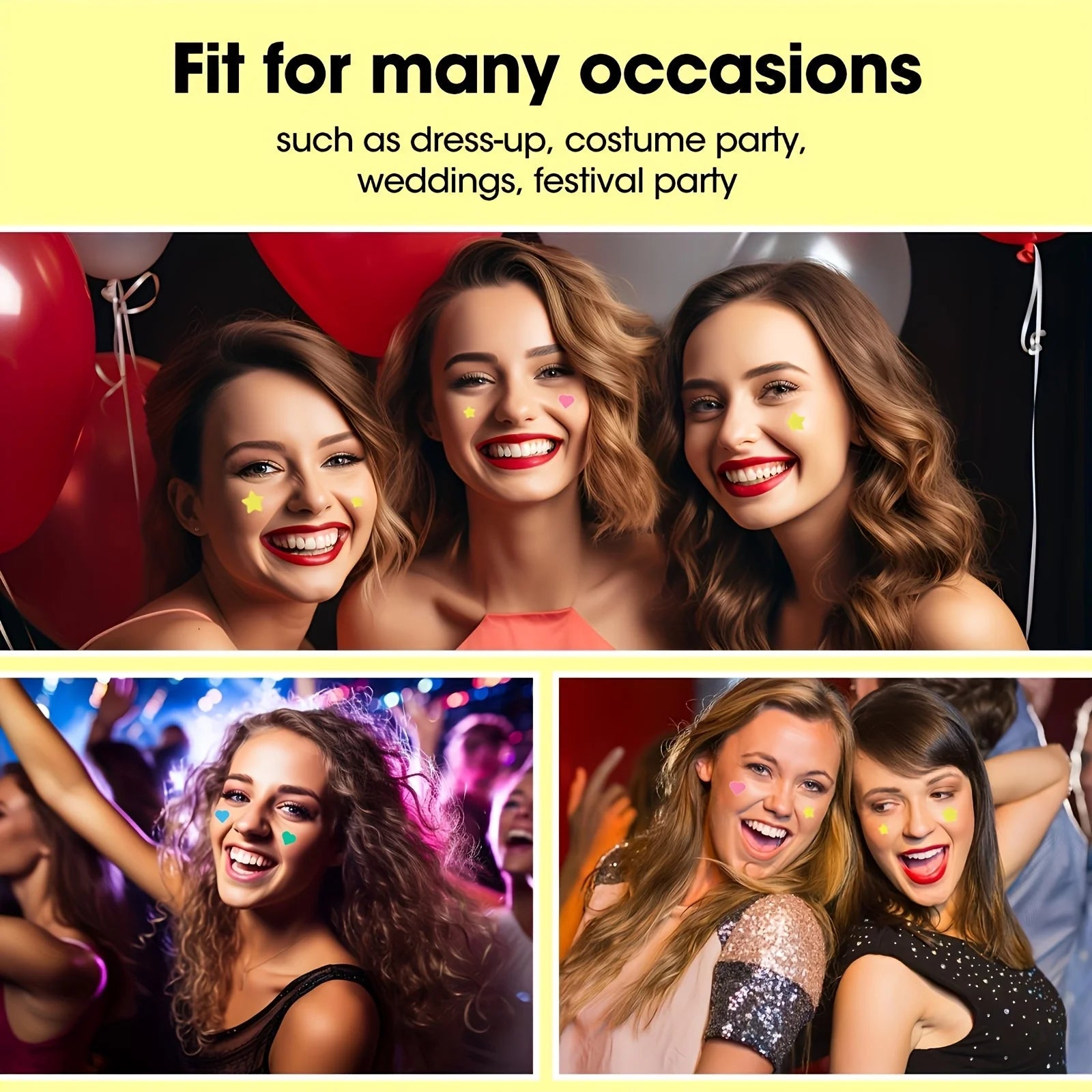 432 parches de PE coloridos para espinillas, adhesivos con forma de estrella para cubrir espinillas.